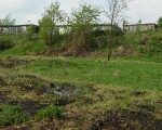 Jar nad Ślepiotką (ul. Jankego) - widok w stronę garaży na os. Szenwalda
