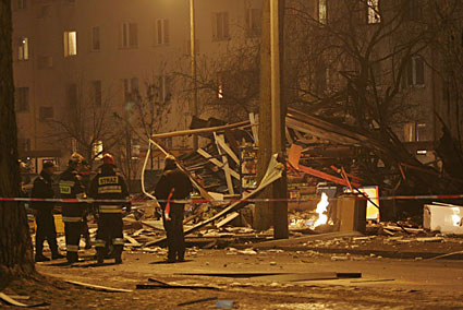 Wypadek na osiedlu Bażantów