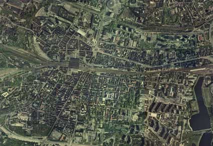 Katowice - zdjęcie satelitarne
