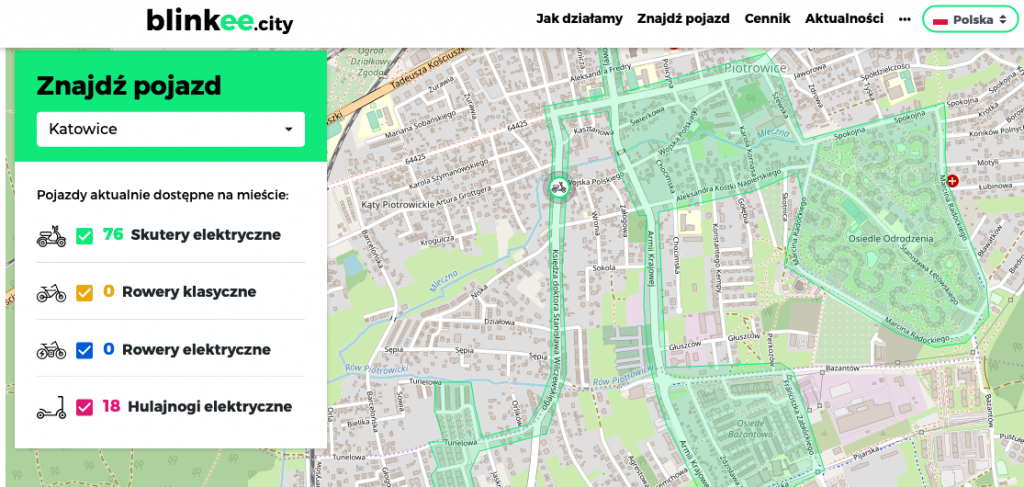 Strefa skuterów elektrycznych