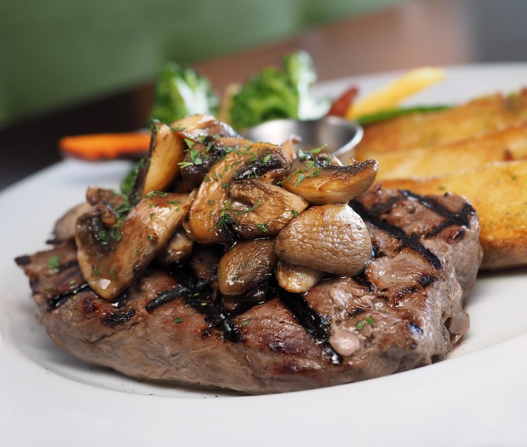 grill gazowy stek